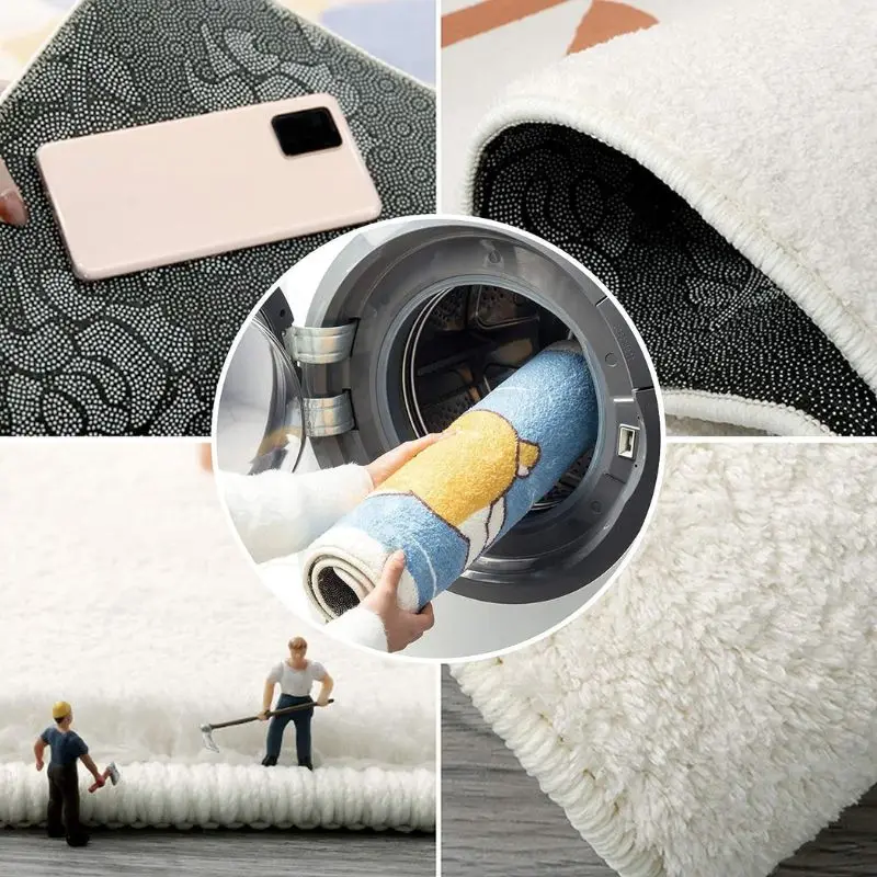Color Dopamine Creative Bedroom Carpet Living Room Bedroom Comfort Foot Mat Bathroom Absorb water Mat Home Decor - Image 6