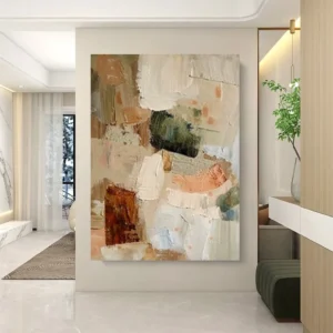 Hand Painted Wall Art Home Decor Pictures Yellow Brown Texture Oil Painting On Canvas For Living Room Decor Porch Cuadros Mural