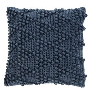 Textured Navy Blue Cushion