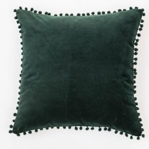 Dark Green Velvet Cushion