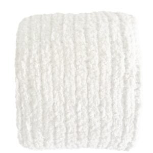 Oversized Plush Chenille Sweater Throw